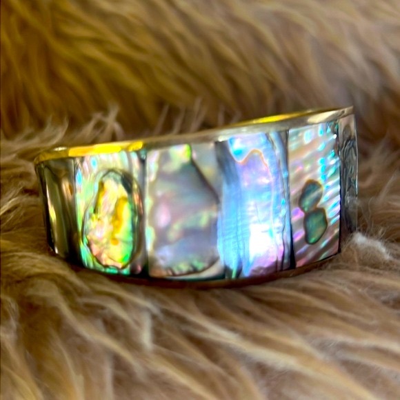 Vintage Mexican Alpaca Cuff Bracelet - Picture 2 of 13